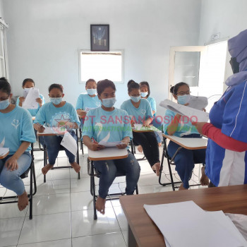 Kegiatan Ujian Pelatihan PT. Sansan Yosindo