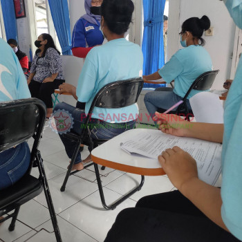 Kegiatan Ujian Pelatihan PT. Sansan Yosindo