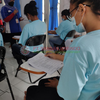 Kegiatan Ujian Pelatihan PT. Sansan Yosindo